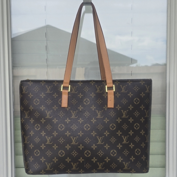 Louis Vuitton Luco Monogram Shoulder Tote HandBag Brown Leather Women - Picture 4 of 16